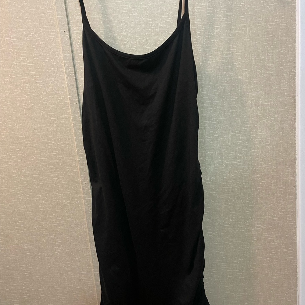 Black spaghetti strap dress